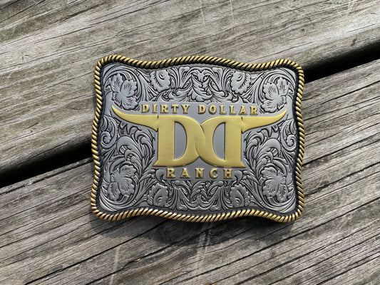 M2511 - Dirty Dollar Ranch Logo Belt Buckle