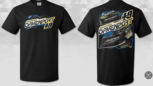 T2530B - Black "World Dual Car" Short Sleeve Tee