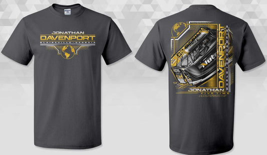 T2532CG - Charcoal Gray "Solid Gold Globe" Short Sleeve Tee