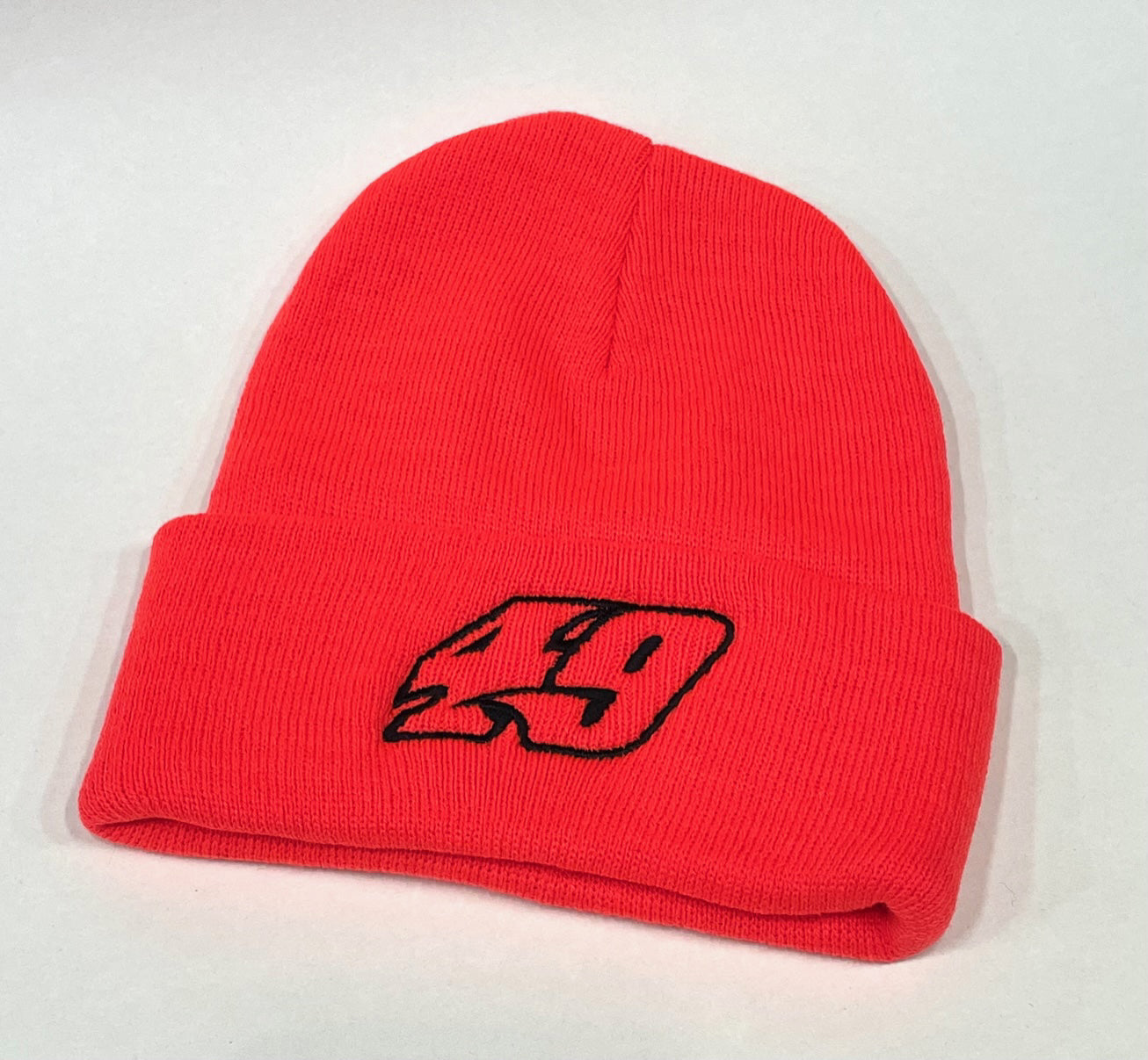 H2540BO - Blaze Orange Cuffed Beanie with 49
