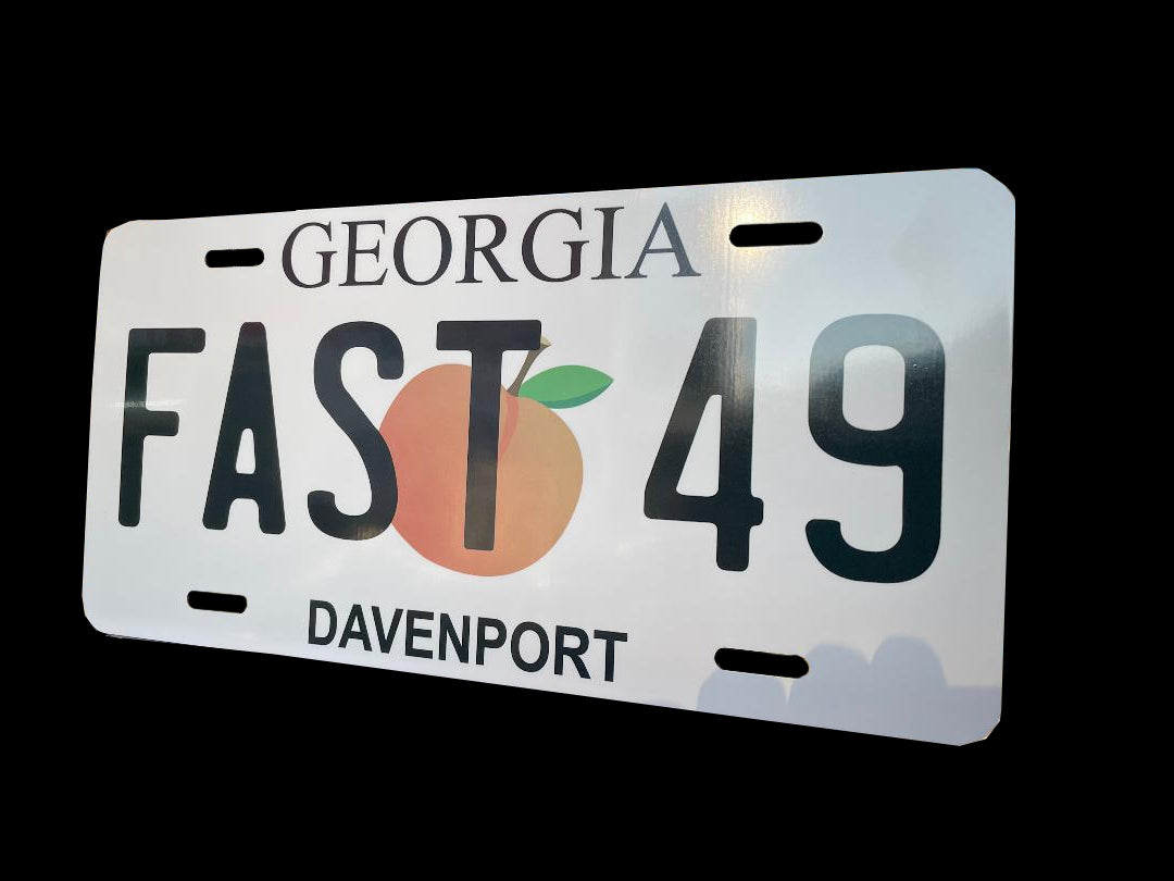 M2401 - Fast 49 Georgia License Plate – 49 Apparel - Jonathan