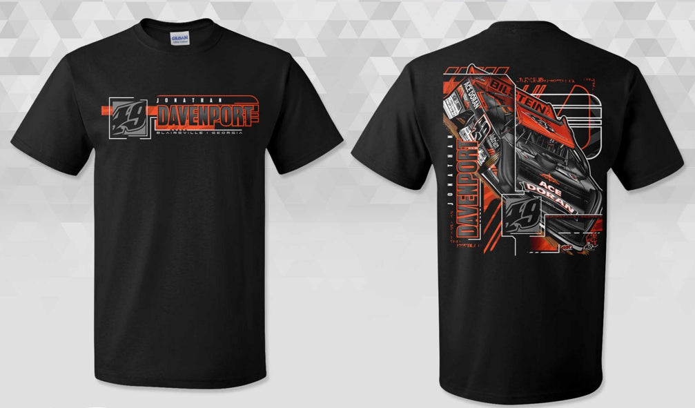 T2601B - Black "Davenport Breakout" Short Sleeve Tee