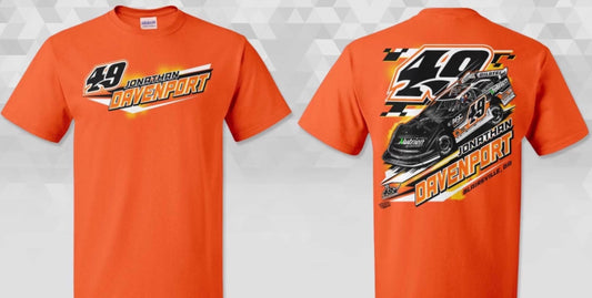 T2522SO - Safety Orange "Sunburst 49 Checkers" Short Sleeve Tee