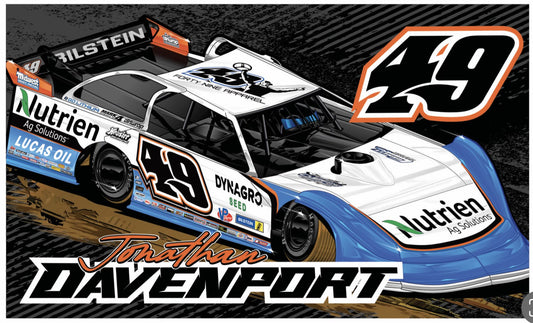 M2418 - Jonathan Davenport 49 Car Flag