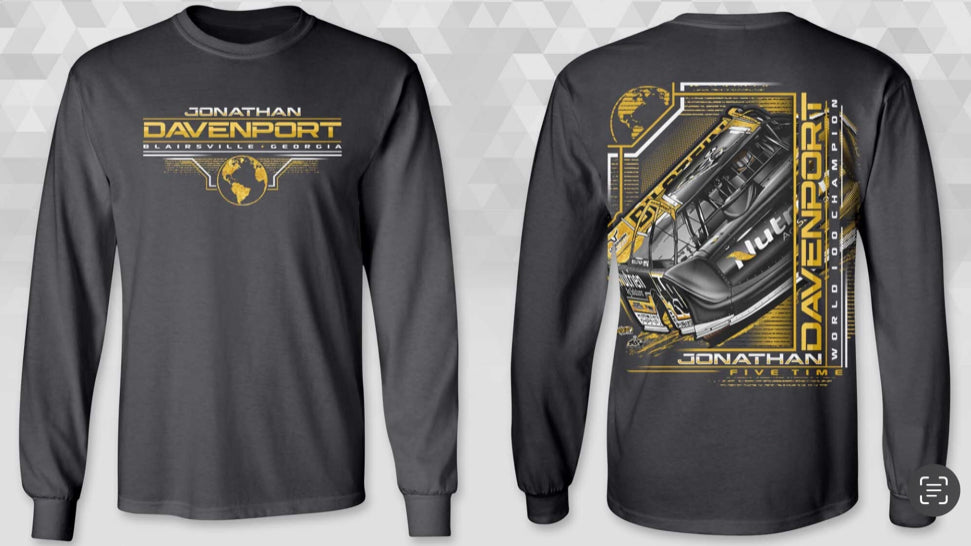 LS2506CG - Charcoal Gray "Solid Gold Globe" Long Sleeve Tee