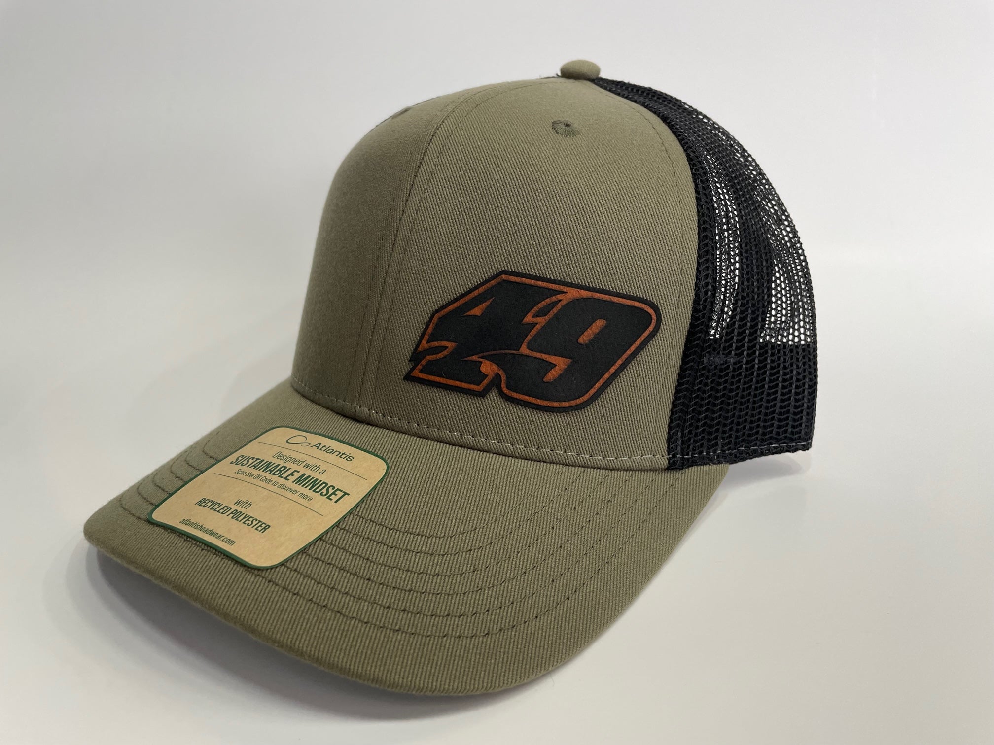 H2415OGRB Olive Green / Black Mesh 49 Snap Back Hat 49apparel