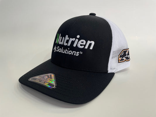 H2416BW - Black / White Mesh Nutrien Ag Solutions Snap Back Hat