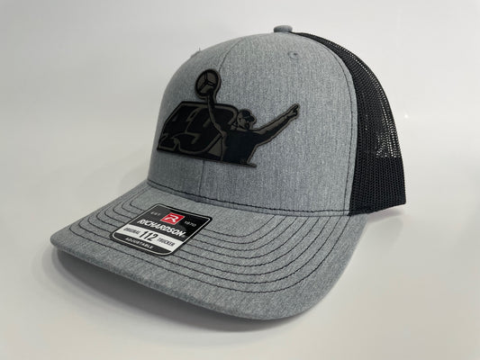 H2417GB - Gray / Black Mesh 49 Apparel Logo Snap Back Hat