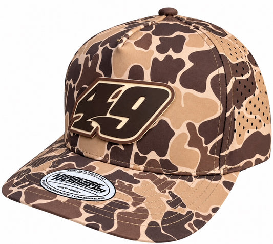 H2621DC - Duck Camo #49 Rubber Patch Performance Snap Back Hat