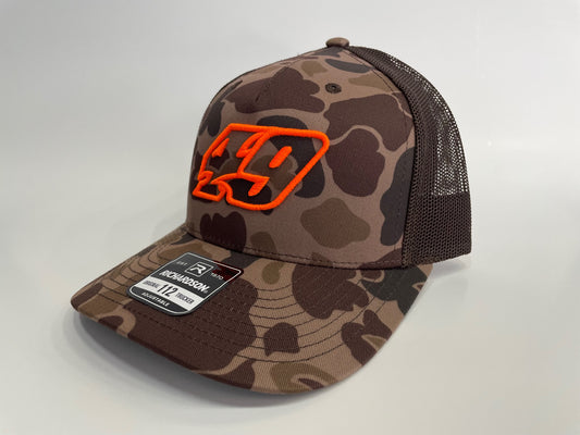 H2410CBR - Brown Camo / Brown Mesh #49 Snap Back Hat