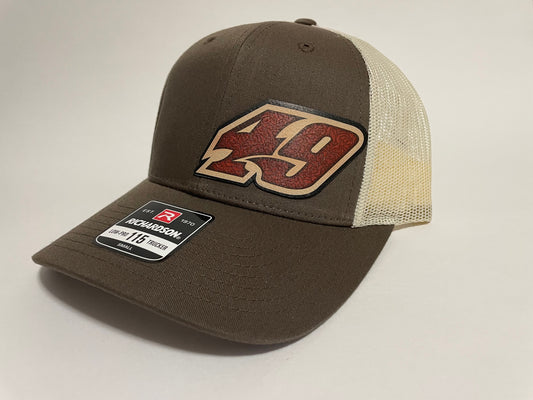 H2426BRK - Brown / Khaki Mesh Davenport #49 Snap Back Hat