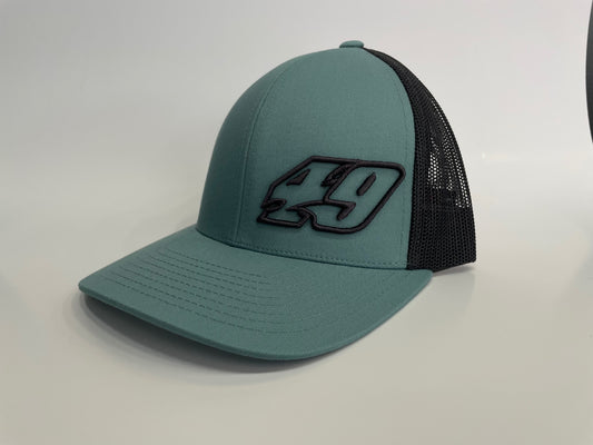 H2413SBLCG - Storm Blue / Charcoal Gray Mesh #49 Snap Back Hat