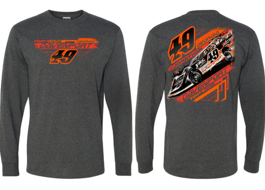 LS2504HB - Heather Black "Forty Nine Famous" Long Sleeve Tee