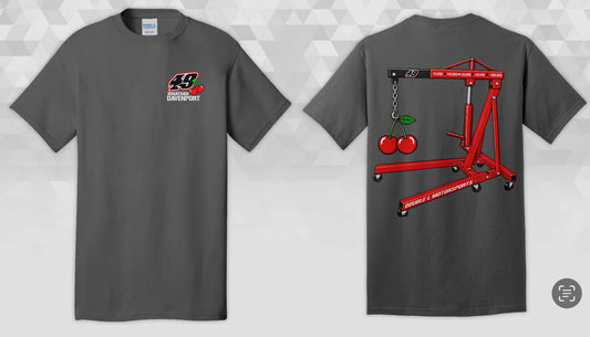 T2613CG - Charcoal Gray "Davenport Cherry Picker" Short Sleeve Tee