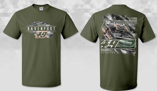 T2525MGR - Military Green "Stars and Stripes" Short Sleeve Tee