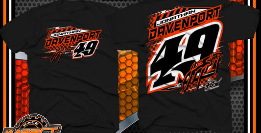 T2536B - Black "Jonathan Davenport Autograph" Short Sleeve Tee