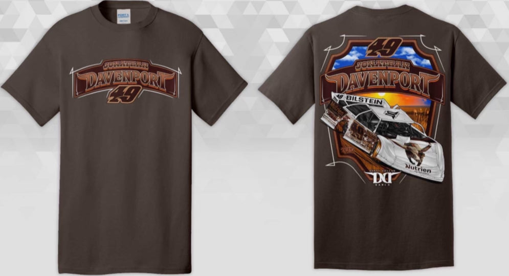 T2438BR - Brown "Blue Clear Western Sky" Short Sleeve Tee