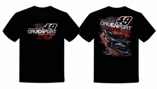 T2608B - Black "Davenport Determination" Short Sleeve Tee